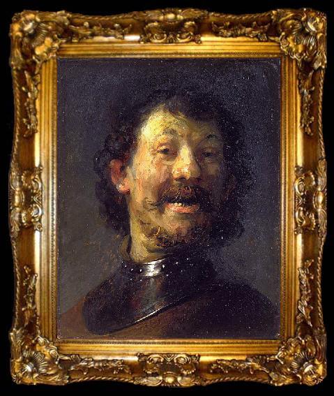 framed  REMBRANDT Harmenszoon van Rijn The laughing man, ta009-2